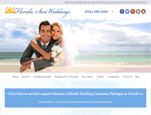 Tablet Screenshot of floridasunweddings.com
